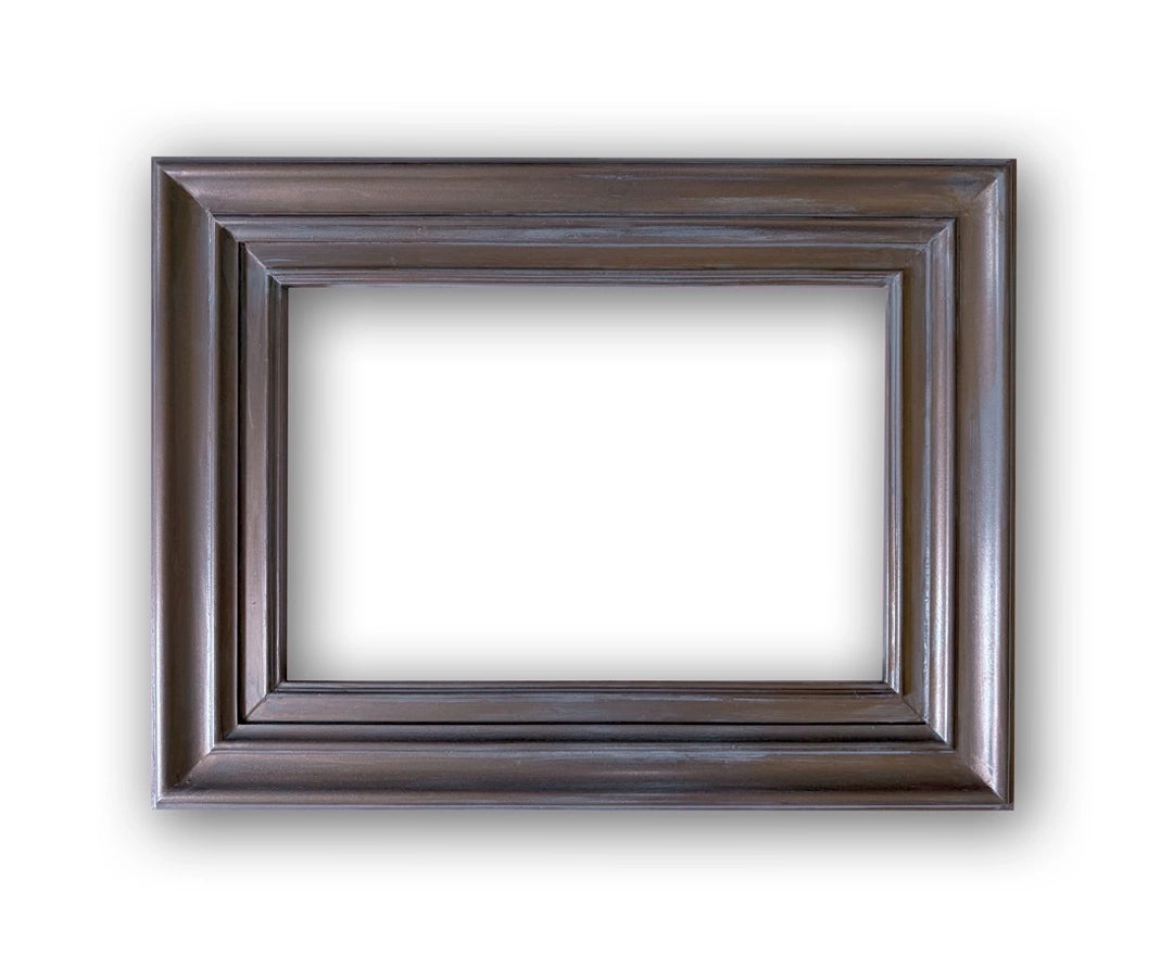 Artivare Handcrafted Wooden Frame 12x18- cool dark brown copper with gray undertones