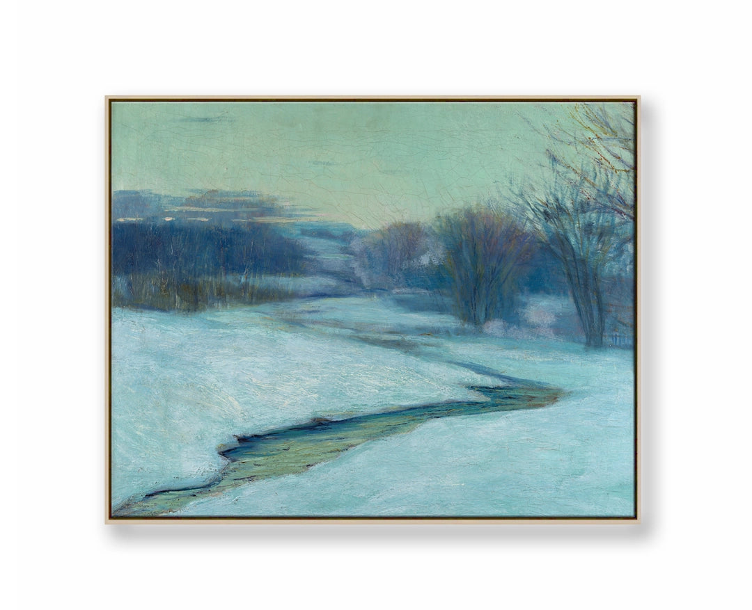 Stream in Snowy Field