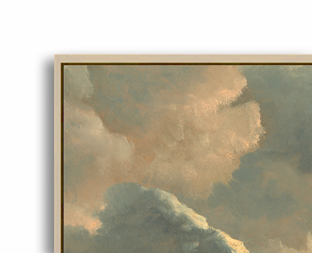 Study of Clouds with a Sunset near Rome