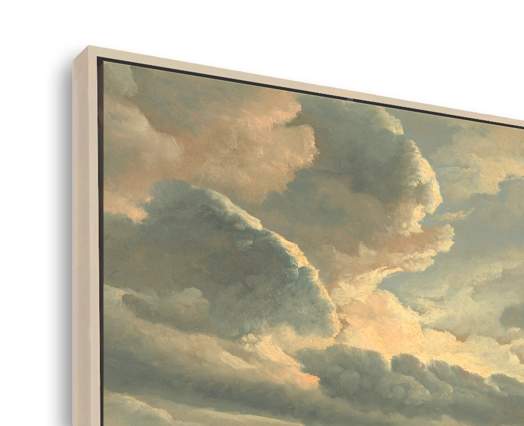 Study of Clouds with a Sunset near Rome