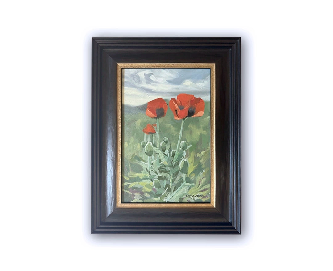 Three Poppies  — 8"x 12"