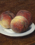 Three Peaches on a Plate