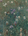 Artivare Fine Art Print of an artistic depiction of a field of flowers with a focus on dandelions and clover.