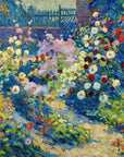 Artivare Fine Art Print of a colorful garden scene with roses and a path