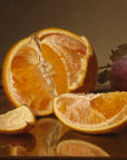 Still Life with Orange and Plum