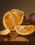 Still Life with Orange and Plum