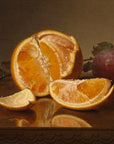 Still Life with Orange and Plum