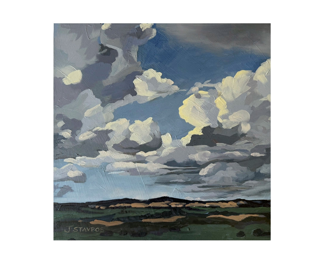 Rolling Skies  — 12"x 12"