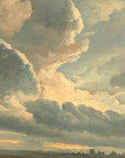 Study of Clouds with a Sunset Near Rome
